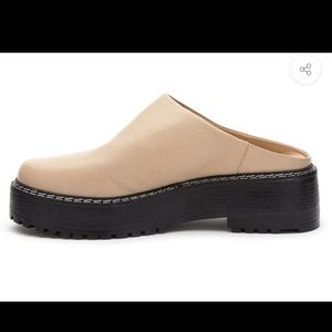 Matisse Lena Chunky Mule Platform Clogs Beige